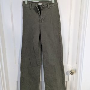 Oat New York Women's Flare Jeans in Olive